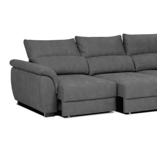 Chaise longue BENSON com cama dereita 4 lugares antracite