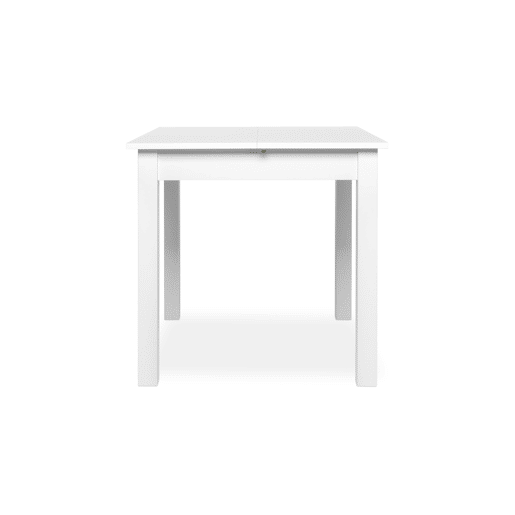 Mesa extensível quadrada DORA 80x80cm cor branca