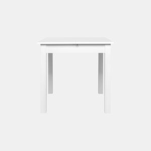 Mesa extensível quadrada DORA 80x80cm cor branca