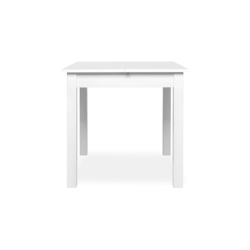 Mesa extensível quadrada DORA 80x80cm cor branca