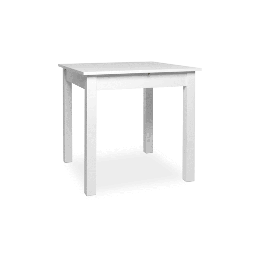 Mesa extensível quadrada DORA 80x80cm cor branca