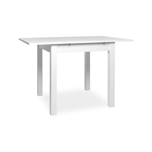 Mesa extensível quadrada DORA 80x80cm cor branca