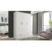 Armario OSLO puertas batientes y 2 cajones144x200cm blanco Armario OSLO puertas batientes y 2 cajones144x200cm blanco Blanco
