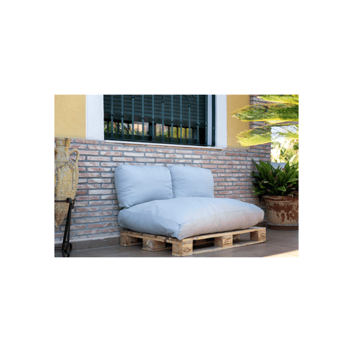 Conjunto de 3 almofadas para paletes COZY cinza claro