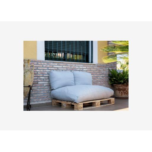 Conjunto de 3 almofadas para paletes COZY cinza claro
