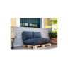 Conjunto de 3 almofadas para paletes COZY antracite