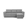 Chaise longue com cama ASTON reversível 3 lugares cinza