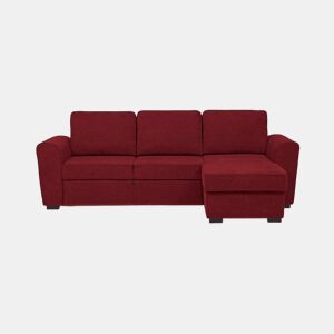 Chaise longue com cama ASTON reversível 3 lugares vermelho