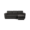 Chaise longue com cama ASTON reversível 3 lugares antracite