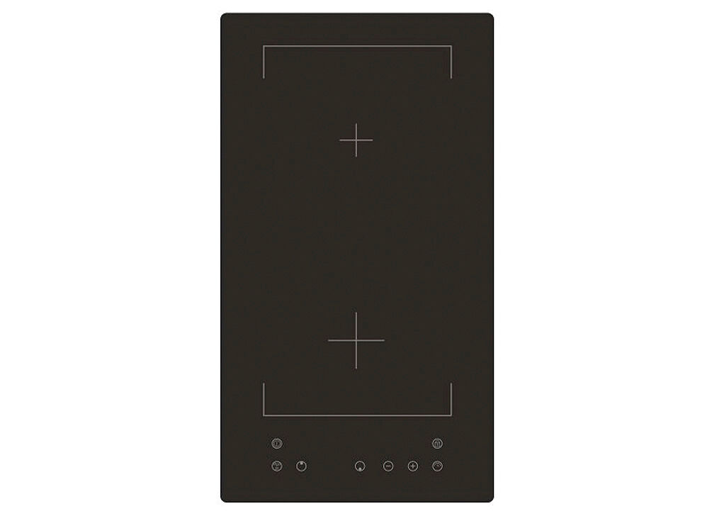 Placa de inducción KYMPO ZC201 2 zonas 29cm negro