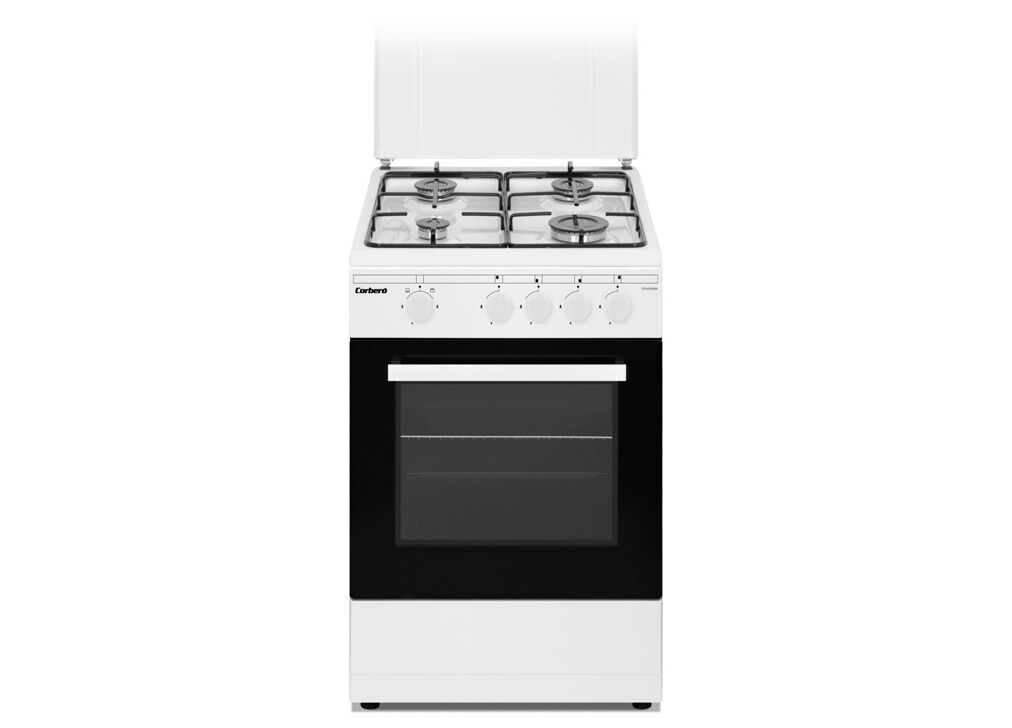 Cocina de gas CORBERÓ CCSF45020BW con horno integrado