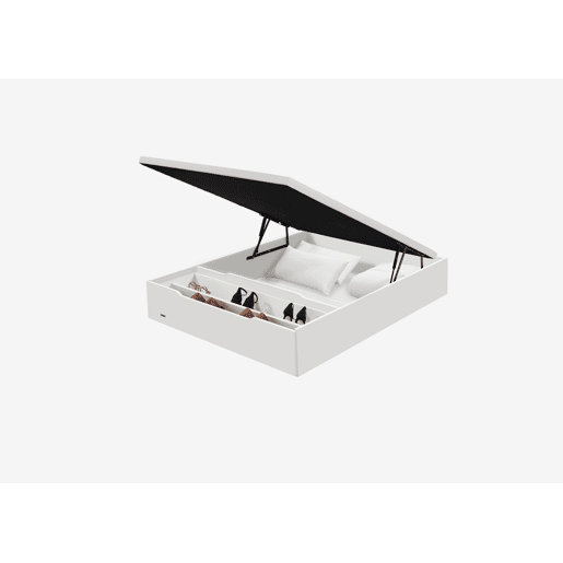Sommier FLEX BOX sapateira roupeiro horizontal branco 90x200cm Sommier FLEX BOX sapateira roupeiro horizontal branco 90x200cm