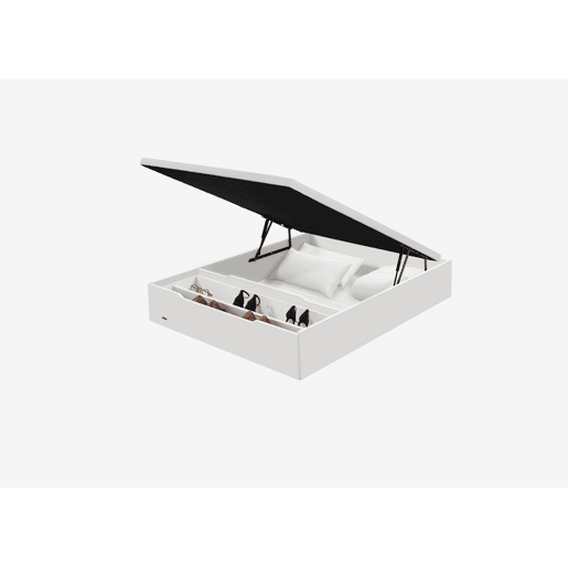 Sommier FLEX BOX sapateira roupeiro horizontal branco 150x200cm Sommier FLEX BOX sapateira roupeiro horizontal branco 150x200cm