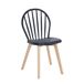 Silla de cocina LAURA color negro Silla de cocina LAURA color negro Negro/ Madera