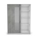Armario ELEGANZA puertas correderas con espejo 150x195cm Armario ELEGANZA puertas correderas con espejo 150x195cm Blanco