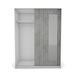 Armario ELEGANZA puertas correderas con espejo 150x195cm Armario ELEGANZA puertas correderas con espejo 150x195cm Blanco