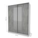 Armario ELEGANZA puertas correderas con espejo 150x195cm Armario ELEGANZA puertas correderas con espejo 150x195cm Blanco