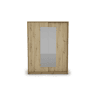 Roupeiro ELEGANZA portas deslizantes com espelho 150x195cm carvalho