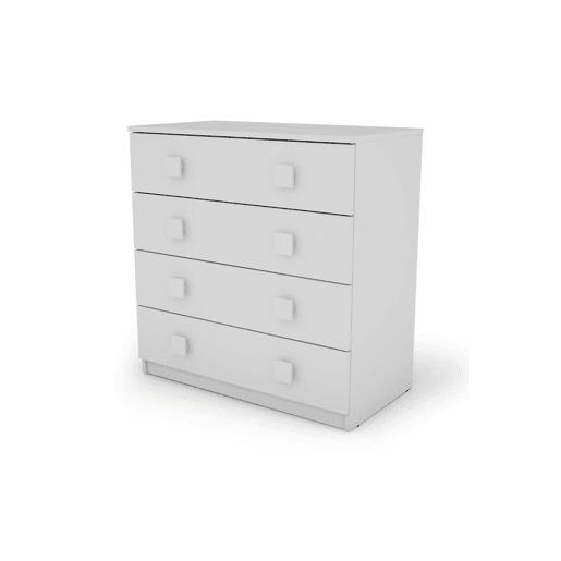 Cômoda auxiliar com 4 gavetas SEATTLE branco Cômoda auxiliar com 4 gavetas SEATTLE branco