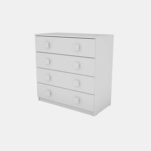 Cômoda auxiliar com 4 gavetas SEATTLE branco