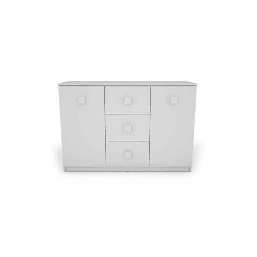Aparador 2 portas 3 gavetas SEATTLE branco