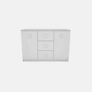 Aparador 2 portas 3 gavetas SEATTLE branco