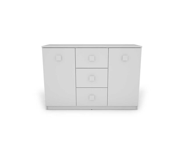 Aparador 2 puertas 3 cajones seattle blanco - conforama