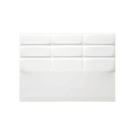 Cabeceira ESTORIL pele sintética branco 190x75cm