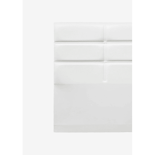 Cabeceira ESTORIL pele sintética branco 190x75cm