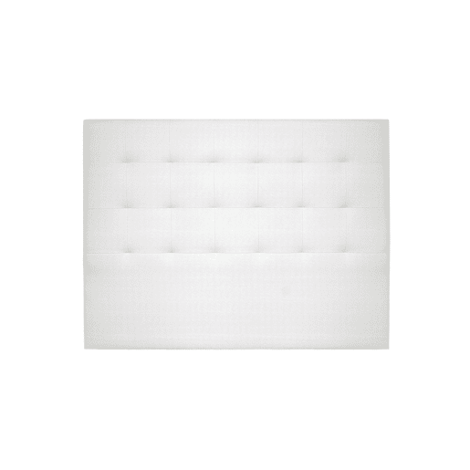 Cabeceira CASCAIS tecido branco brillo 160x120cm Cabeceira CASCAIS tecido branco brillo 160x120cm