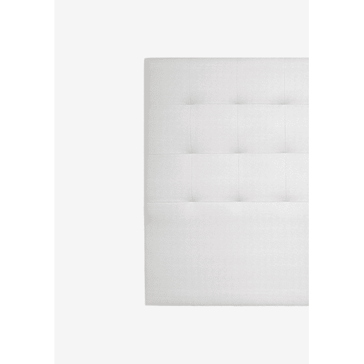Cabeceira CASCAIS tecido branco brillo 160x120cm Cabeceira CASCAIS tecido branco brillo 160x120cm