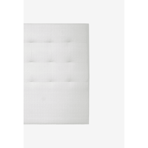 Cabeceira CASCAIS tecido branco brillo 160x120cm Cabeceira CASCAIS tecido branco brillo 160x120cm