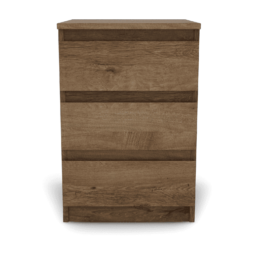Mesa de cabeceira com 3 gavetas ELEGANZA