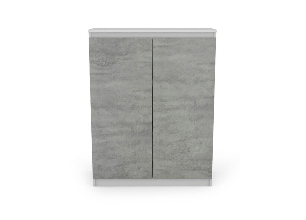 Zapatero con 2 puertas y 2 baldas eleganza blanco - conforama