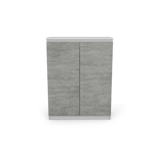 Sapateira com 2 portas e 2 prateleiras ELEGANZA branco