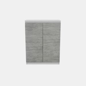 Sapateira com 2 portas e 2 prateleiras ELEGANZA branco