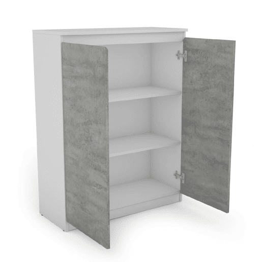 Sapateira com 2 portas e 2 prateleiras ELEGANZA branco