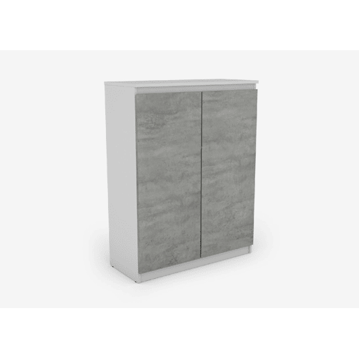 Sapateira com 2 portas e 2 prateleiras ELEGANZA branco