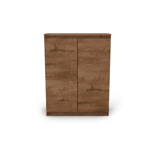 Sapateira com 2 portas e 2 prateleiras ELEGANZA nogueira