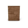 Sapateira com 2 portas e 2 prateleiras ELEGANZA nogueira