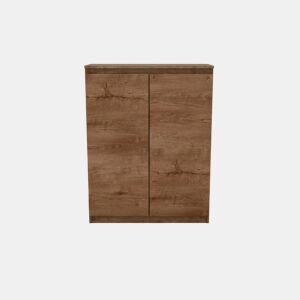 Sapateira com 2 portas e 2 prateleiras ELEGANZA nogueira