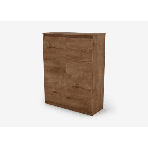 Sapateira com 2 portas e 2 prateleiras ELEGANZA nogueira