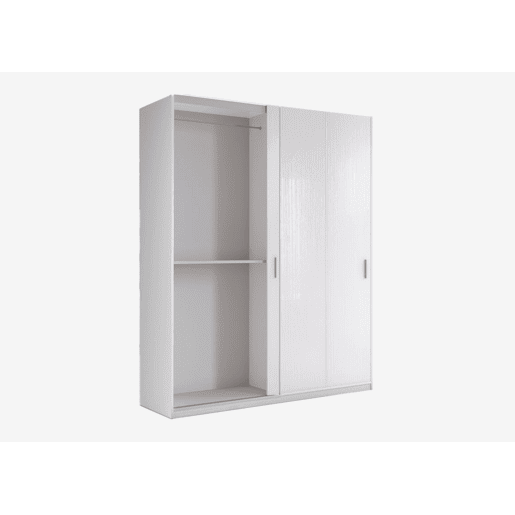 Roupeiro DENVER portas deslizantes 200x238cm branco