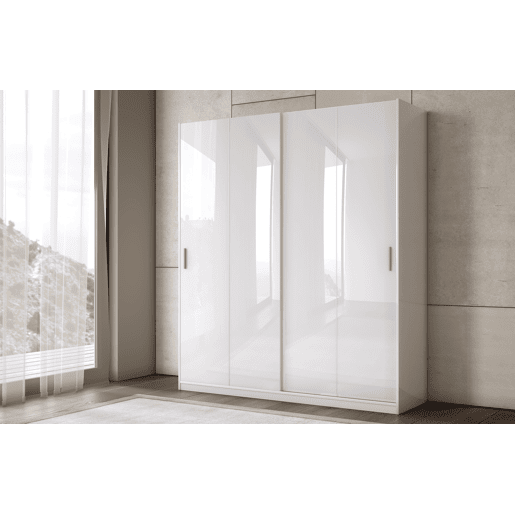 Roupeiro ATENZA portas deslizantes 200x238cm branco