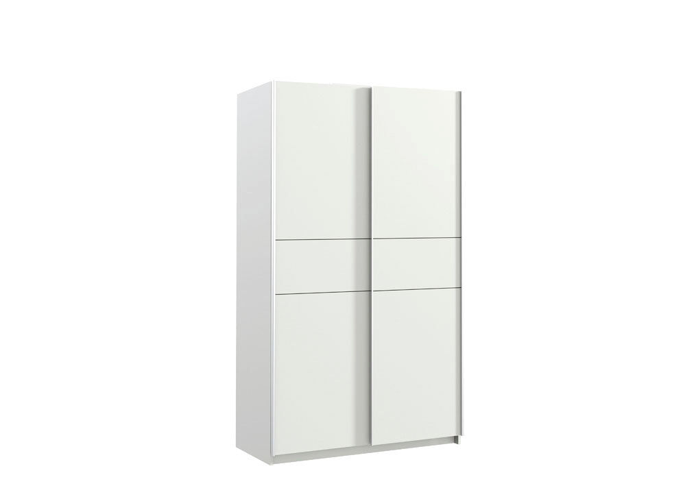 Armario nevada puertas correderas 120x209cm blanco - conforama