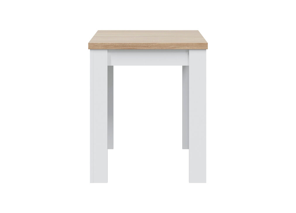 Mesa de cocina extensible VERNA natural y blanco
