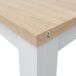Mesa de cocina extensible VERNA natural y blanco Mesa de cocina extensible VERNA natural y blanco Blanco/ Madera