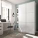 Armario TREVI puertas correderas 120x200cm blanco brillo Armario TREVI puertas correderas 120x200cm blanco brillo Blanco Brillo