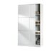 Armario TREVI puertas correderas 120x200cm blanco brillo Armario TREVI puertas correderas 120x200cm blanco brillo Blanco Brillo