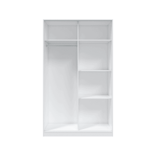 Roupeiro TREVI portas deslizantes 120x200cm branco Roupeiro TREVI portas deslizantes 120x200cm branco